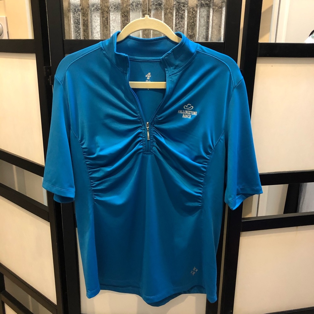 Cobalt Blue women’s golf top Large